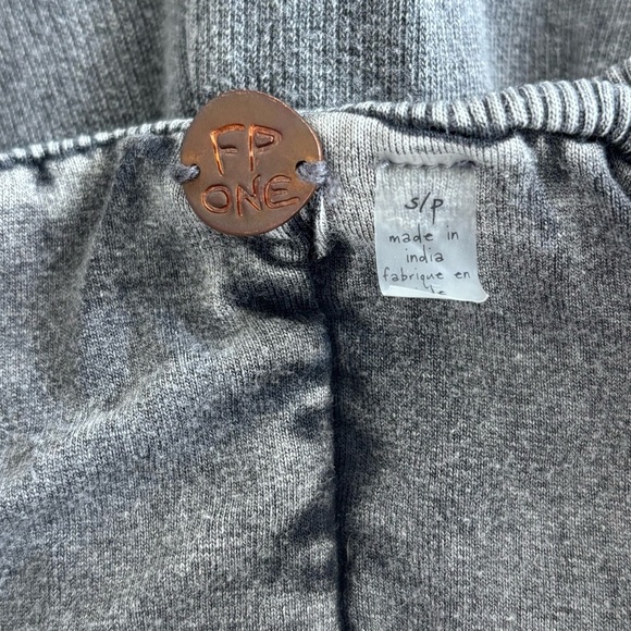 FP One cotton stretchy Gray Strapless Dress Sz S A line midi - Picture 7 of 11